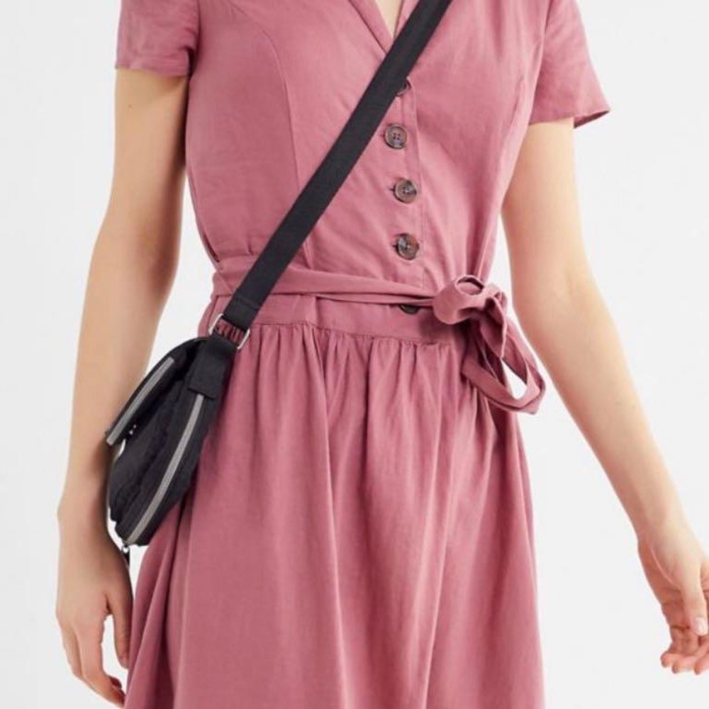 Urban Outfitters Drop Waist Linen Dress
